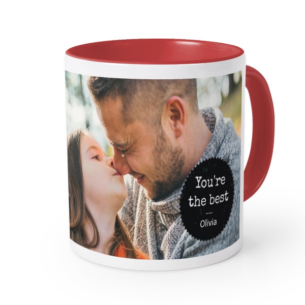 Farbige Tasse rot