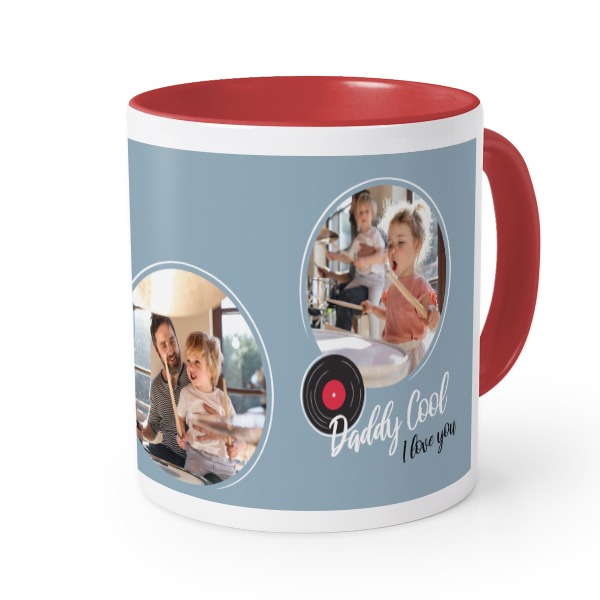 Gekleurde mok rood