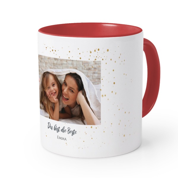Farbige Tasse rot Farbige Tasse rot