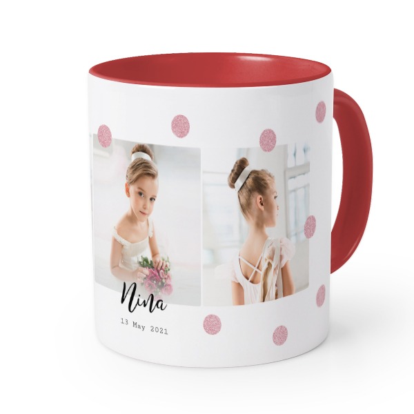 Gekleurde mok rood