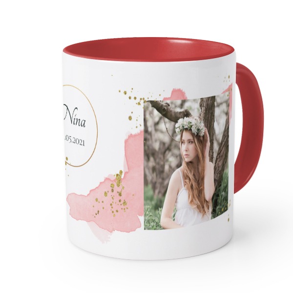 Mugg med fÀrg röd Mugg med fÀrg röd