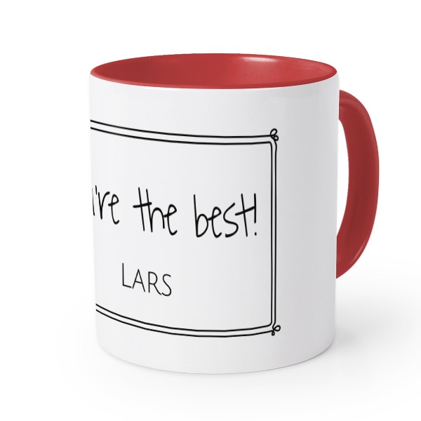 Farbige Tasse rot Farbige Tasse rot