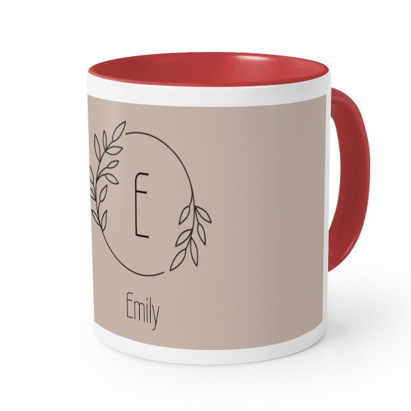 Farbige Tasse rot