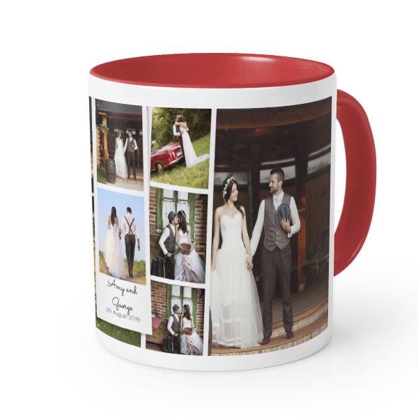 Gekleurde mok rood