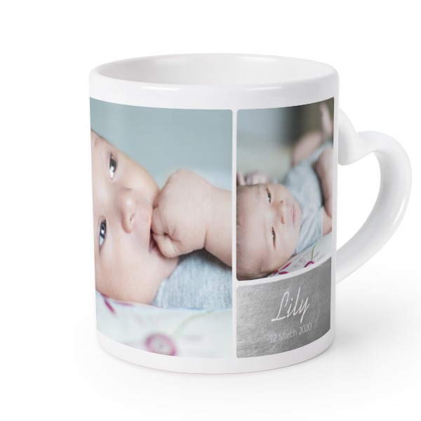 Herztasse mit Foto personalisiert