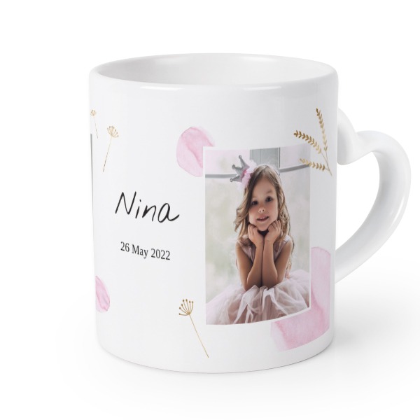 Mug anse en coeur