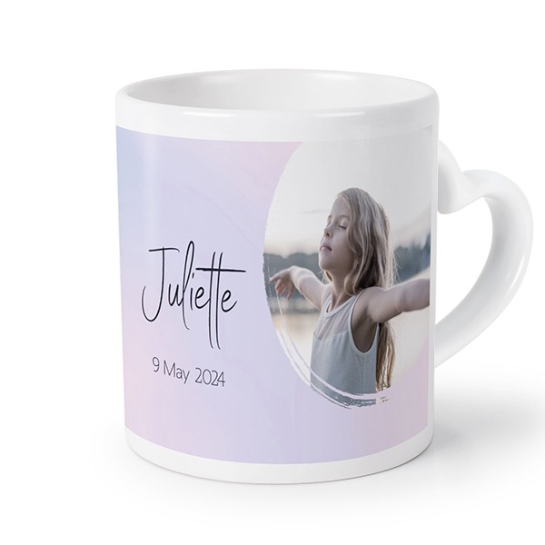 Mug anse en coeur