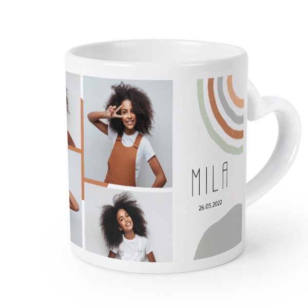 Mug anse en coeur