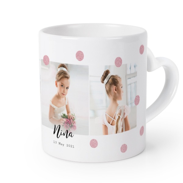 Mug anse en coeur