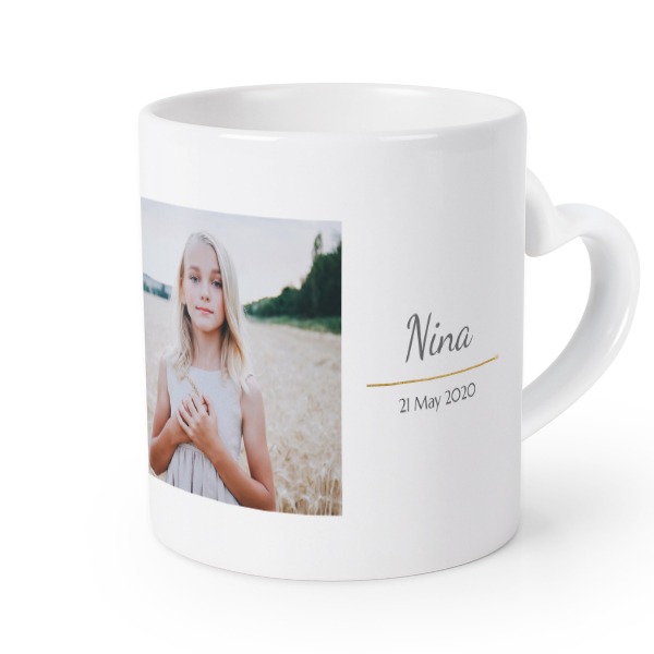 Mug anse en coeur