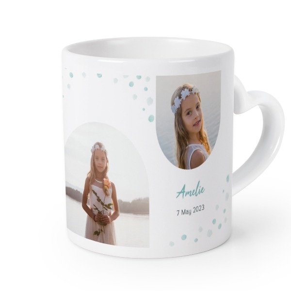 Mug anse en coeur