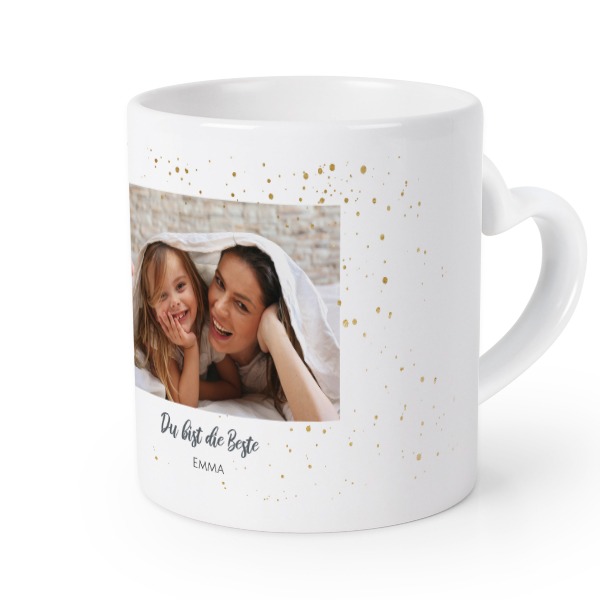 Herztasse mit Foto personalisiert Herztasse mit Foto personalisiert