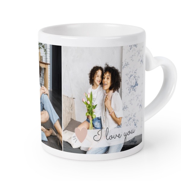 Mug anse en coeur