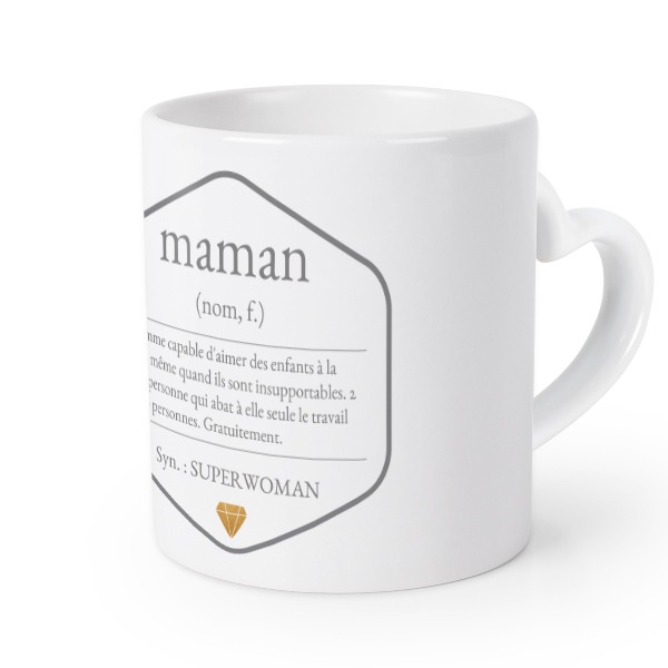 Mug anse en coeur Mug anse en coeur