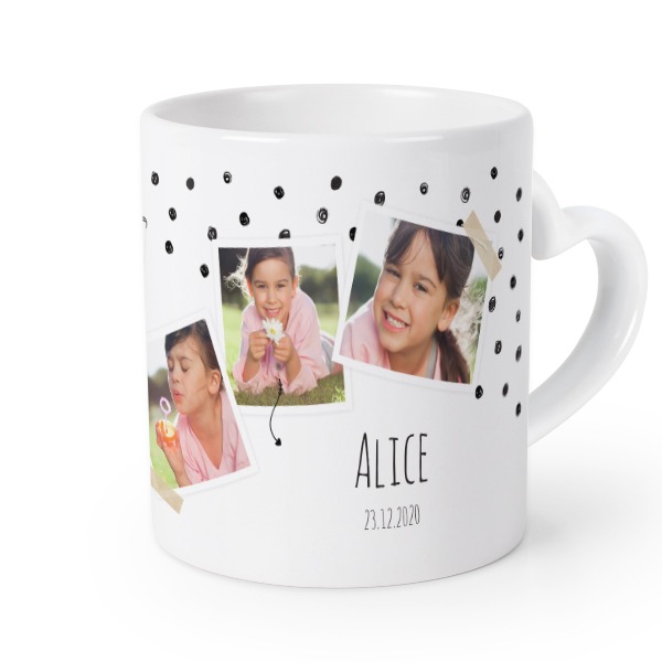 Mug anse en coeur