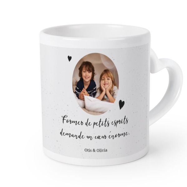 Mug anse en coeur