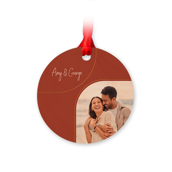 Wooden Christmas ornaments Circle - set of 4 Wooden Christmas ornaments Circle - set of 4