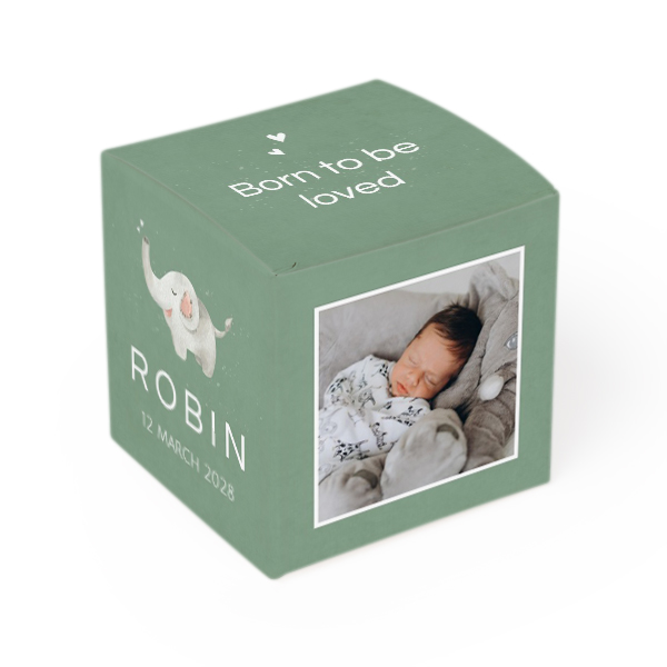 Boßte à dragées imprimée- Lot de 12 Boßte à dragées imprimée- Lot de 12