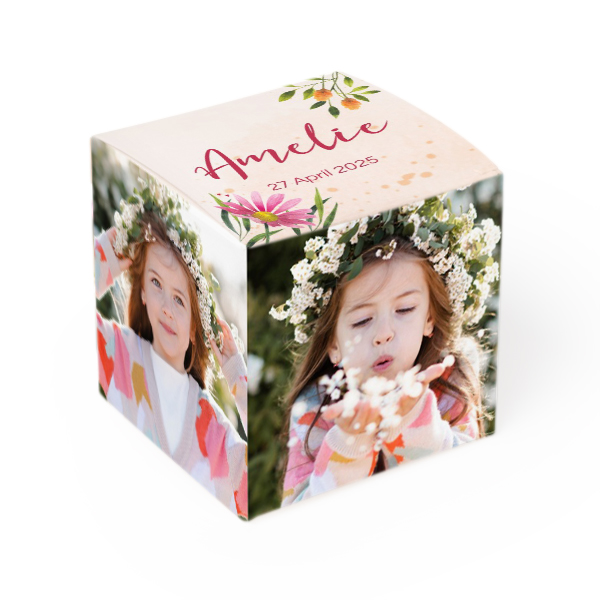 Boîte à dragées imprimée- Lot de 12 Boîte à dragées imprimée- Lot de 12