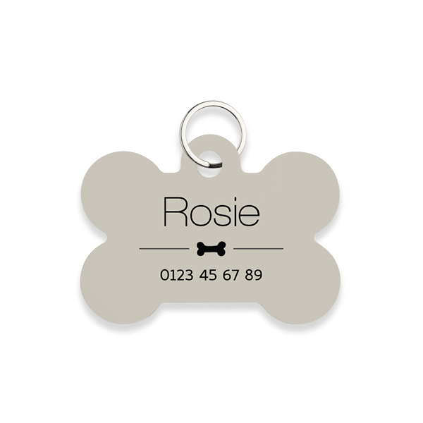 Pet Tag Bone Pet Tag Bone
