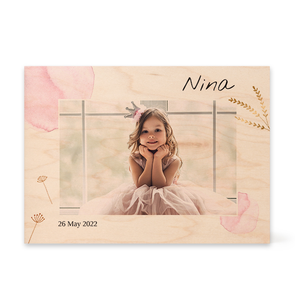 Wooden Photo Block Rectangle