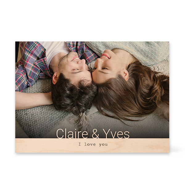 Wooden Photo Block Rectangle