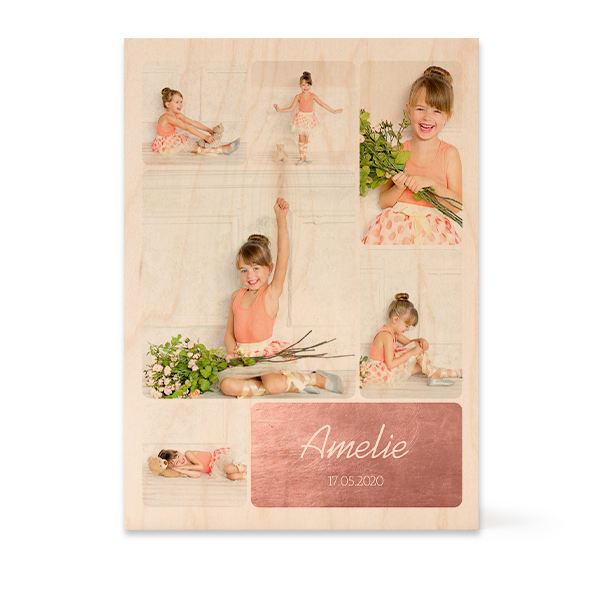 Wooden Photo Block Rectangle