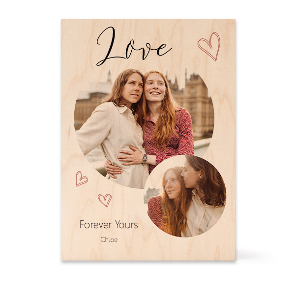 Wooden Photo Block Rectangle