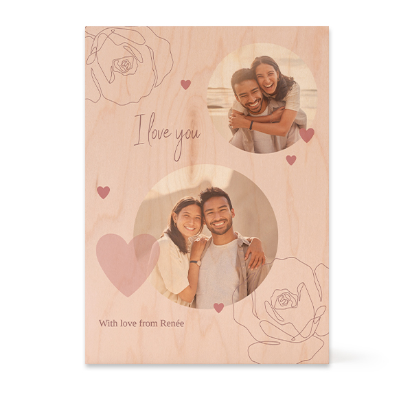 Wooden Photo Block Rectangle