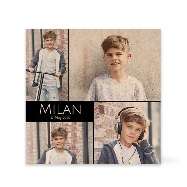 Wooden Photo Block Square Wooden Photo Block Square