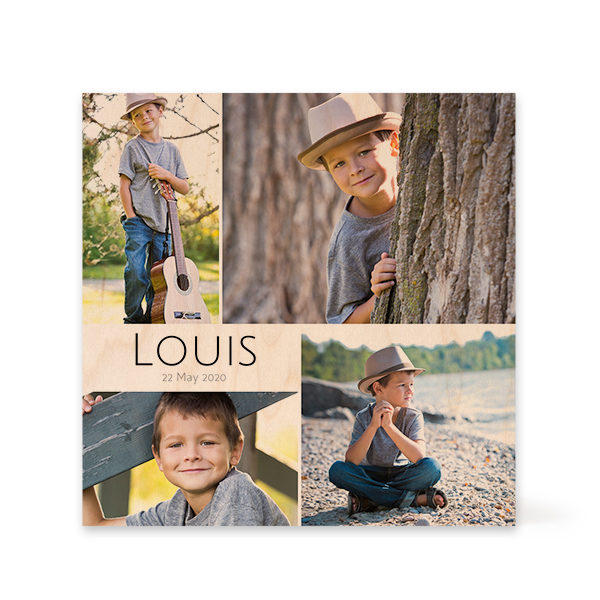 Wooden Photo Block Square Wooden Photo Block Square