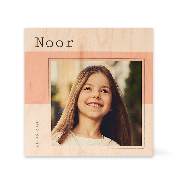 Wooden Photo Block Square Wooden Photo Block Square