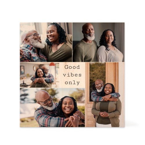 Wooden Photo Block Square Wooden Photo Block Square