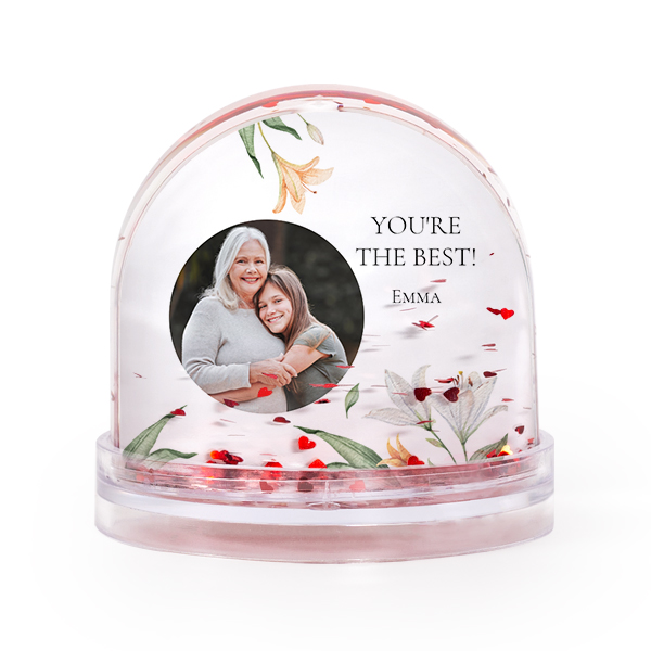 Boule Ă neige avec cĆurs Boule Ă neige avec cĆurs