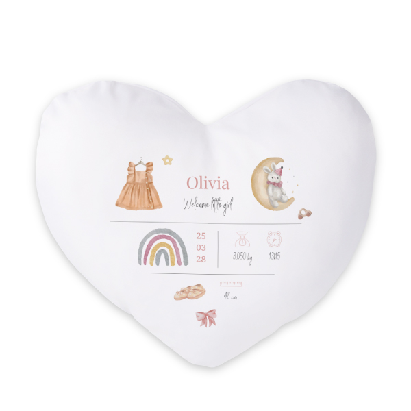 Polyester Cover Heart Front print Polyester Cover Heart Front print