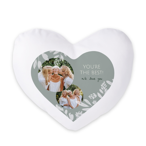 Polyester Cover Heart Front print Polyester Cover Heart Front print