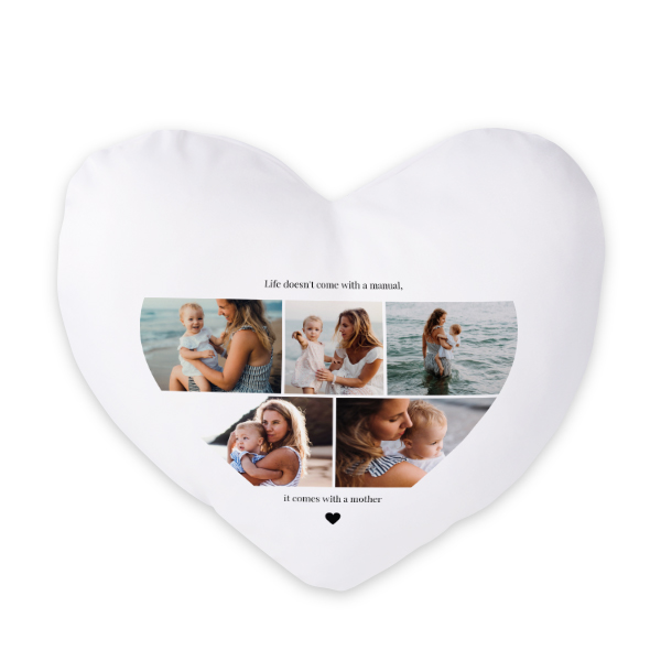 Coussin satiné coeur imprimé sur 1 cÎté Coussin satiné coeur imprimé sur 1 cÎté