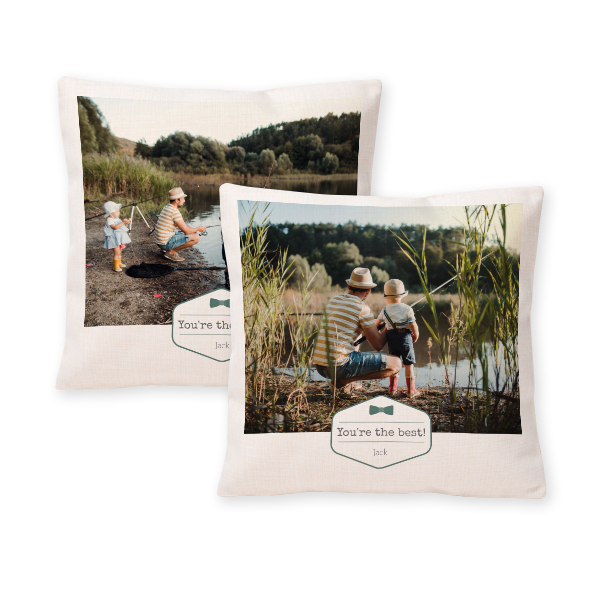 Polylinen Cushion Cover and Filling Square M with Front & Back Print