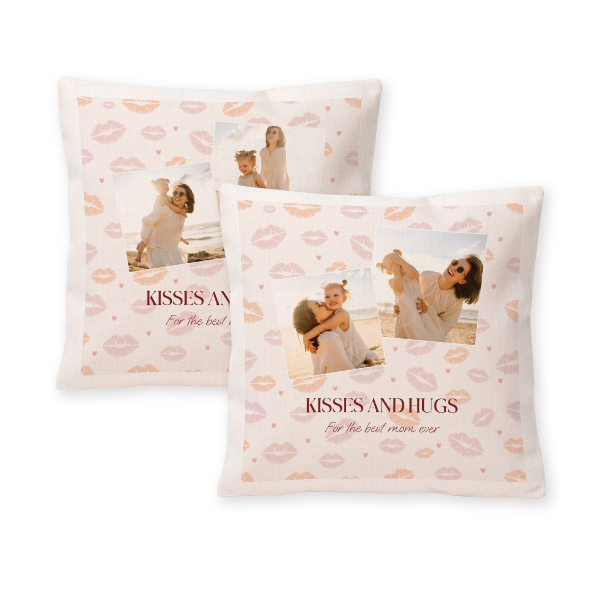 Coussin en polylin carré M imprimée recto-verso Coussin en polylin carré M imprimée recto-verso