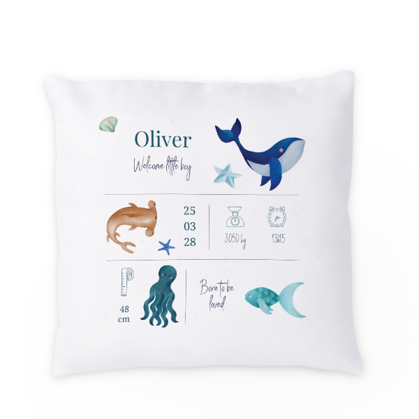 Coussin satiné carré M imprimé sur 1 côté Coussin satiné carré M imprimé sur 1 côté