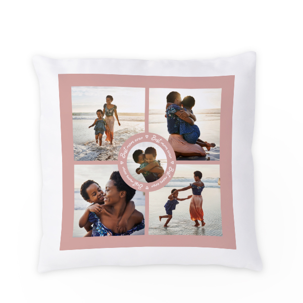 Coussin satiné carré M imprimé sur 1 côté