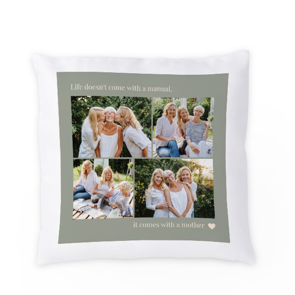 Coussin satiné carré M imprimé sur 1 côté