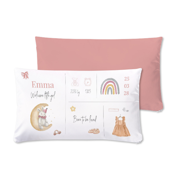 Coussin satiné paysage M imprimé recto-verso Coussin satiné paysage M imprimé recto-verso