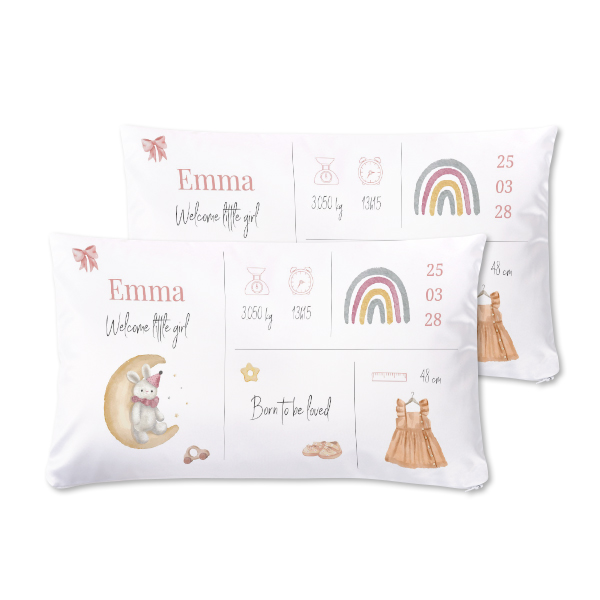 Coussin satiné paysage M imprimé recto-verso Coussin satiné paysage M imprimé recto-verso