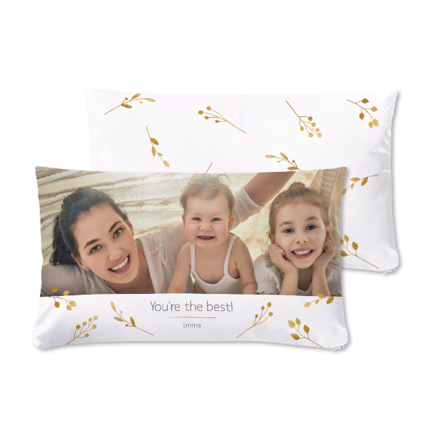 Fotokissen personalisiert (30x50 cm, 2-seitig bedruckt, Polyester, inkl. Füllung)