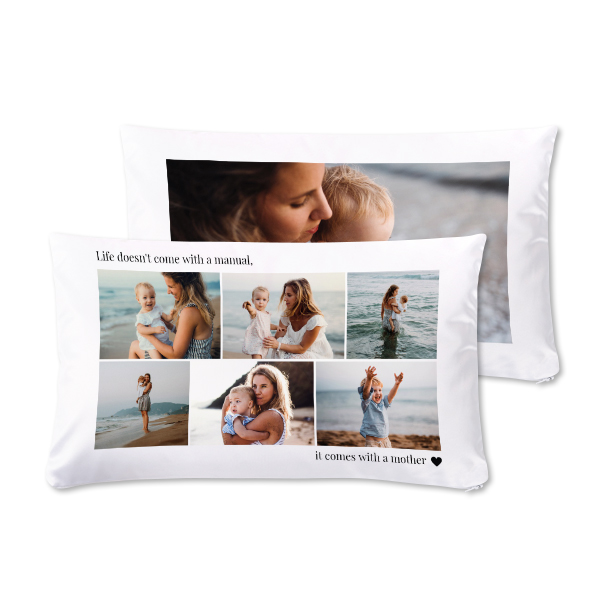 Coussin satiné paysage M imprimé recto-verso Coussin satiné paysage M imprimé recto-verso