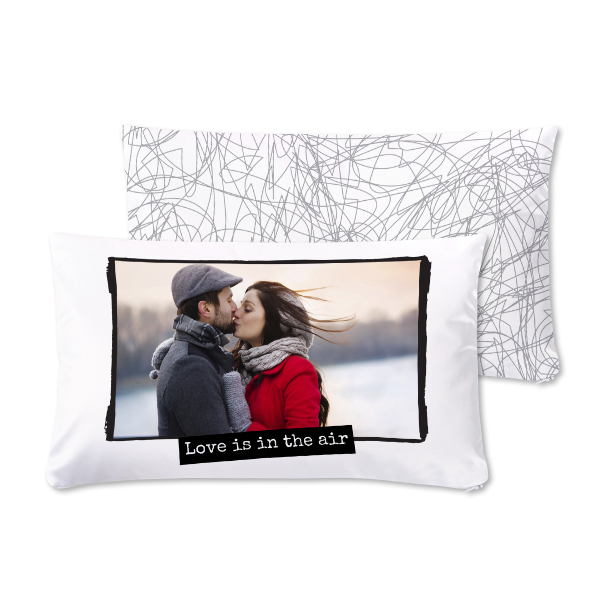 Coussin satiné paysage M imprimé recto-verso Coussin satiné paysage M imprimé recto-verso