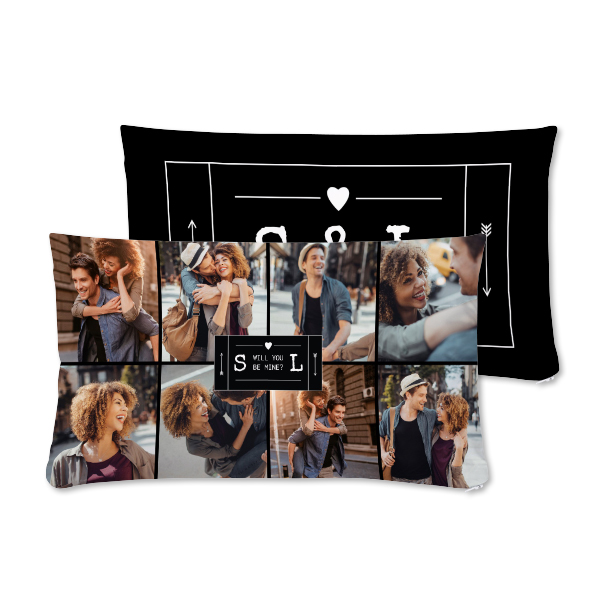 Coussin satiné paysage M imprimé recto-verso Coussin satiné paysage M imprimé recto-verso
