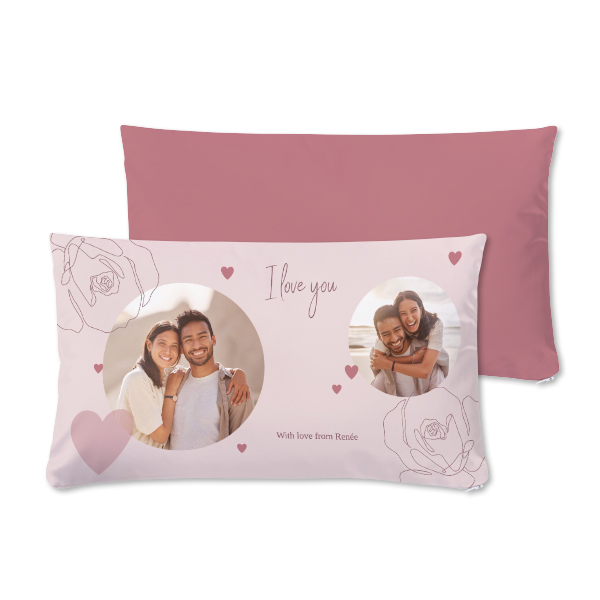 Polyester Cushion Cover and Filling Landscape Front & Back print