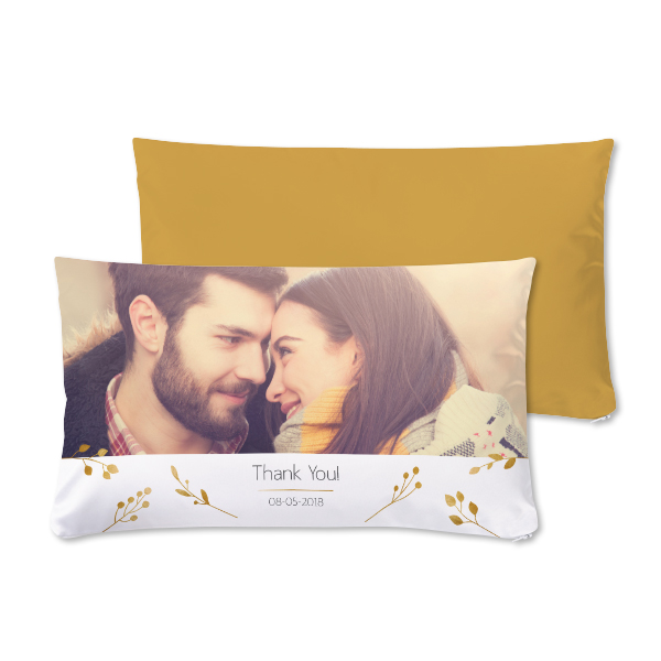 Polyester Cushion Cover and Filling Landscape Front & Back print